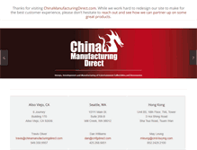 Tablet Screenshot of chinamanufacturingdirect.com